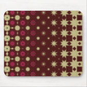 Maroon Floral mouse pad Muismat (Voorkant)