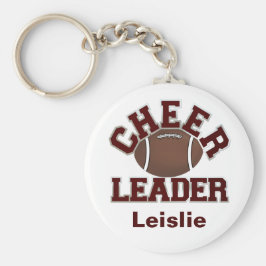 Maroon Football Cheerleader Sleutelhanger