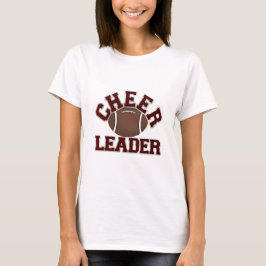 Maroon Football Cheerleader T-Shirt