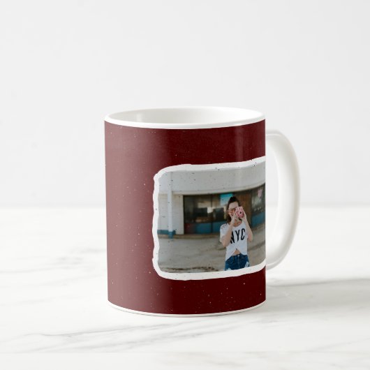 Maroon Funky Class Coffee Mok (Voorkant rechts)