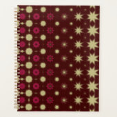 Maroon Geometric design planner (Voorkant)