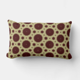 Maroon geometric motif throw pillow kussen