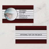 maroon gevlekt venster visitekaartje (Voorkant / Achterkant)