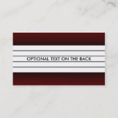 maroon gevlekt venster visitekaartje (Achterkant)