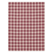 Maroon Gingham Herfst Autumn Tafelkleed (Voorkant)