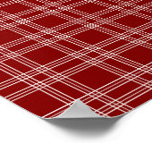 Maroon Gingham Poster (Hoek)