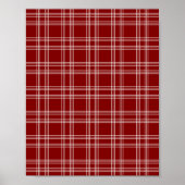 Maroon Gingham Poster (Voorkant)