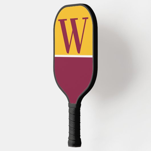Maroon & Gold 2 College Monogram Pickleball Paddle (Links)