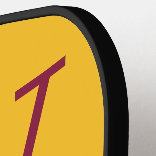 Maroon & Gold 2 College Monogram Pickleball Paddle (Links Detail)