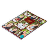 Maroon Gold Afstuderen Fotocollage 2025 Afstuderen Notitieboek (Linkerzijde)