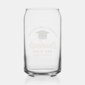 Maroon Gold Afstuderen gepersonaliseerd Afstuderen Blikvorm Glas (Achterkant)