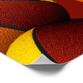 Maroon Gold Basketbal Team Kleuren Feest Welkom Poster (Hoek)