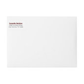 Maroon Gold Big Bold Angle Cut Afstuderen (Voorkant)