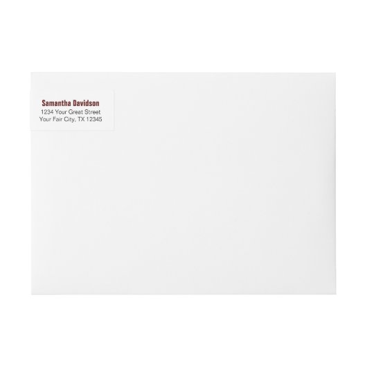 Maroon Gold Big Bold Angle Cut Afstuderen (Voorkant)