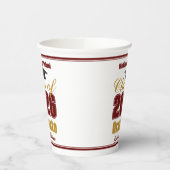 Maroon Gold Class of 2026 Graduation Party Papieren Bekers (Links)