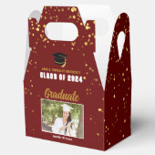 Maroon Gold College Afstudeerfoto 2025 Party Bedankdoosjes (Geopend)