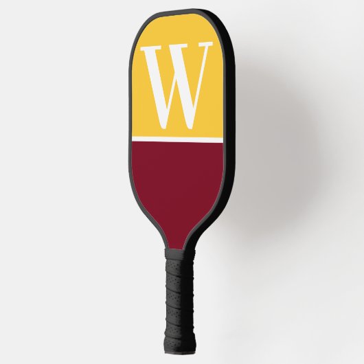 Maroon & Gold College Monogram Pickleball Paddle (Links)