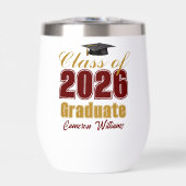 Maroon Gold Customized Class of 2026 Graduation (Voorkant)