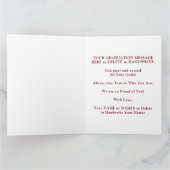 Maroon Gold, High School Afstuderen Kaart voor hem (Binnen)