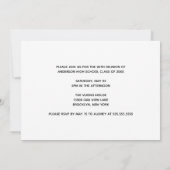 Maroon Gold High School Reunion Custom Party Kaart (Achterkant)