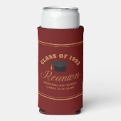 Maroon Gold High School Reunion gepersonaliseerd f Seltzer Blikjeskoeler (Seltzer Voorkant)