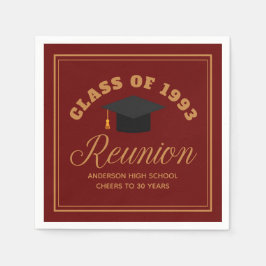 Maroon Gold High School Reunion gepersonaliseerd f Servet