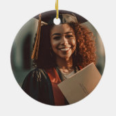 Maroon Gold Law School Afstuderen Keepsake Keramisch Ornament (Achterkant)