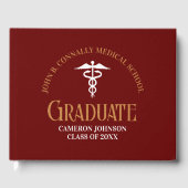 Maroon Gold Medische School Afstudeerfeest Gastenboek (Voorkant)