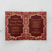 Maroon Gold Paisley Bollywood Style Indian Wedding (Binnen)