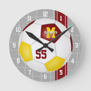 maroon Gold team kleuren variëteit street voetbal Ronde Klok