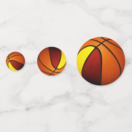 Maroon Gold Team Kleurt Basketbalfeest Confetti (Achterkanten)