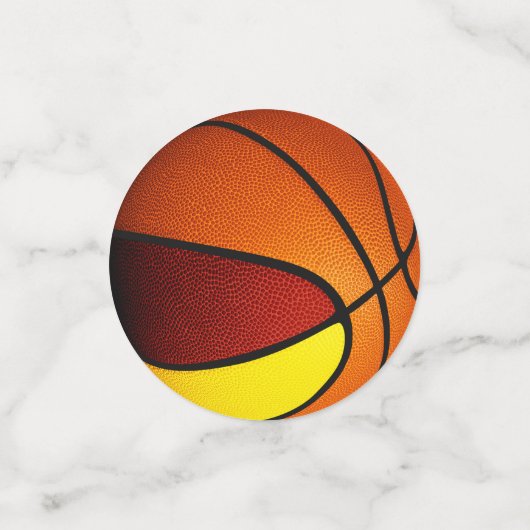 Maroon Gold Team Kleurt Basketbalfeest Confetti (Kleine voorkant)