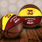 maroon gold team spirit basketbal