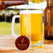 Maroon Gold Veterinary School Afstudeerfeest Button Flesopener