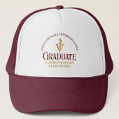 Maroon Gold Veterinary School Afstuderen Custom Trucker Pet (Voorkant)