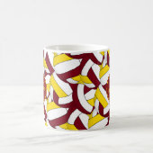 Maroon Gold Volleybal Team Kleuren Coach Gift Koffiemok (Center)