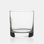 Maroon Goud College Afstudeercadeau Aangepaste Afg Whisky Glas (Links)