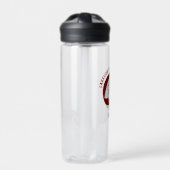 maroon goudclub kleuren volleyball waterfles (Voorkant)