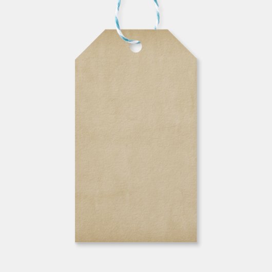  Maroon Gouden Bloemperkament Verjaardag Cadeaulabel (Achterkant)