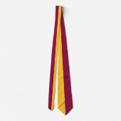 Maroon & Gouden Gespleten Kleur Stropdas (Achterkant)