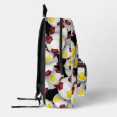 Maroon gouden voetballen patroon monogram bedrukte rugzak (Links)