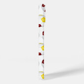 Maroon gouden voetballen patroon monogram Case-Mate iPhone case (Achterkant / Rechts)