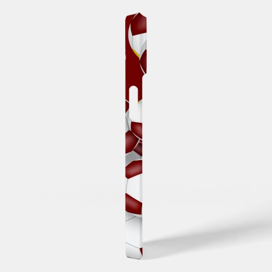 Maroon gouden voetbalteam kleuren sportpatroon Case-Mate iPhone case (Achterkant / Rechts)