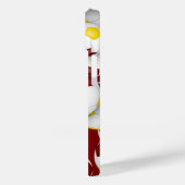 Maroon gouden voetbalteam kleuren sportpatroon Case-Mate iPhone case (Achterkant / Links)