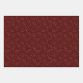 Maroon Graduation Cap Toss Inpakpapier Vel (Voorkant 2)