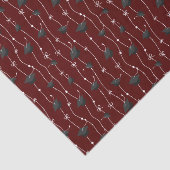 Maroon Graduation Caps and Ribbon Tissuepapier (Detail)