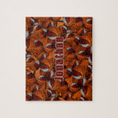 Maroon grijs basketbal jongens meisjes team kleure legpuzzel (Verticaal)