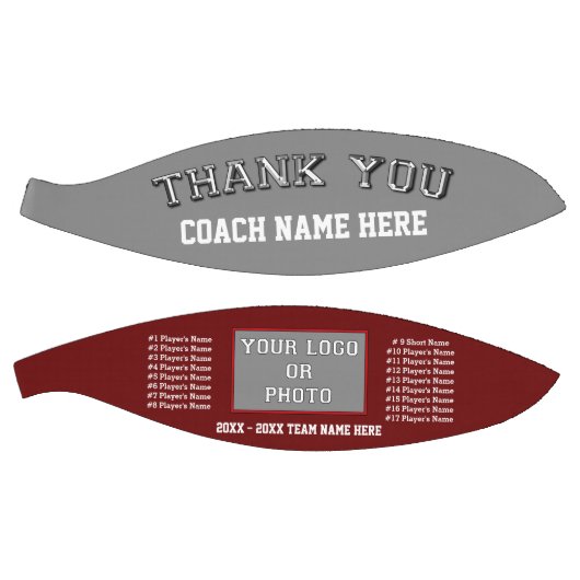 Maroon, grijs, Basketball Coach appreciatie cadeau Basketbal (Panelen)