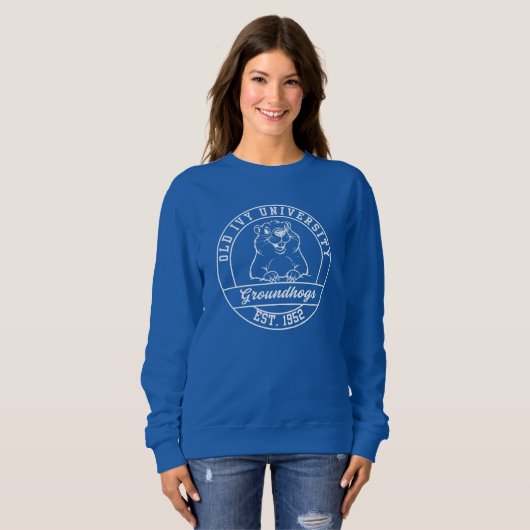 Maroon Groundhogs Dark Sweatshirt - Women's (Voorkant volledig)