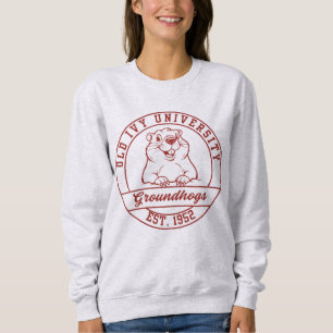 Maroon Groundhogs Licht Sweatshirt - Dames